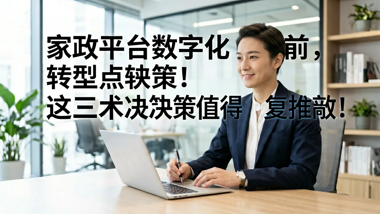 家政平台数字化转型前,这三点技术决策值得反复推敲