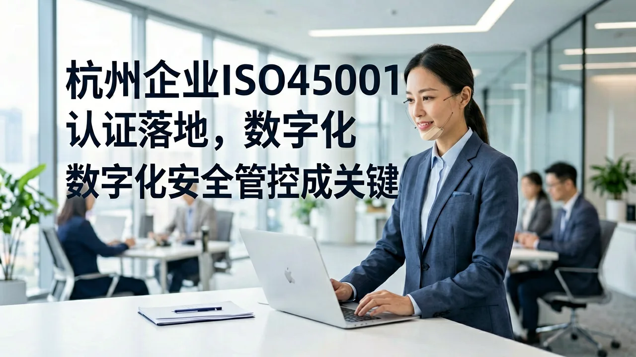 杭州企业ISO45001认证落地,数字化安全管控成关键