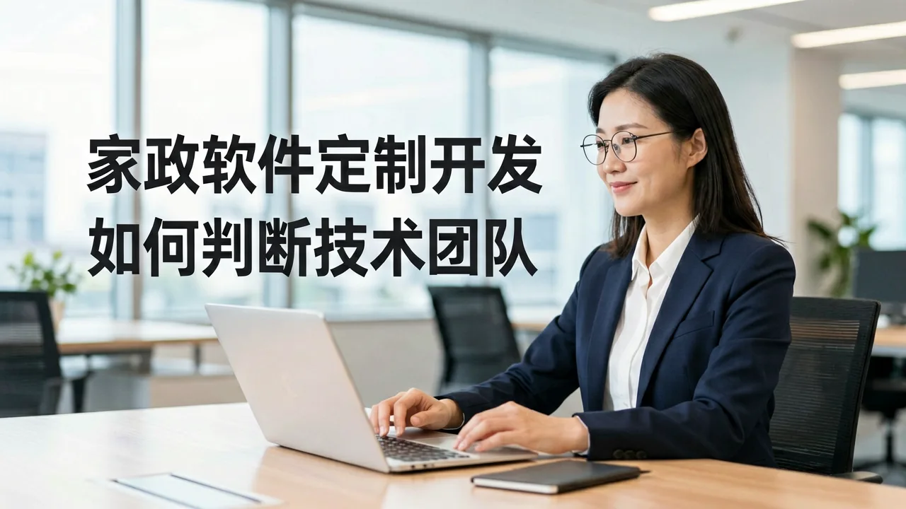 家政软件定制开发,如何判断技术团队是否真专业